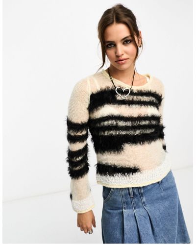ASOS Stripe Sweater - Blue