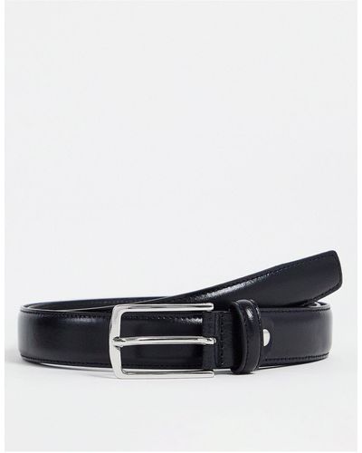 Jack & Jones Premium Leather Belt - White