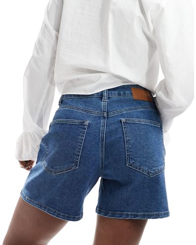 Object A-line Denim Shorts - Blue