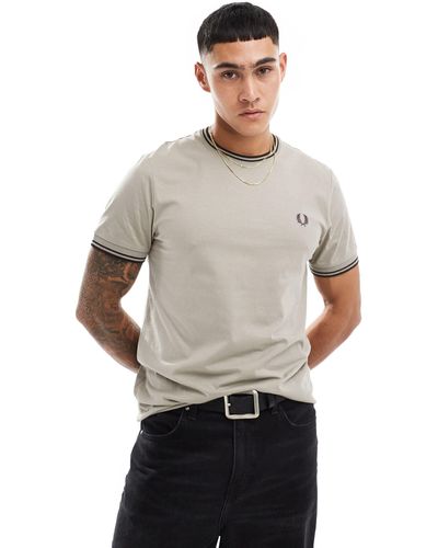 Fred Perry Twin Tipped T-shirt - Gray