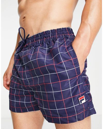 Fila – badeshorts mit logo - Blau