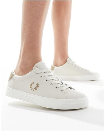 Fred Perry Lottie Leather Trainer - White