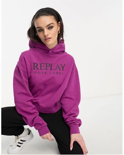 Replay – kapuzenpullover - Lila