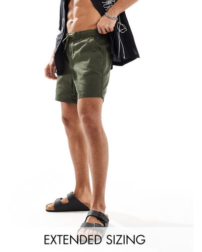 ASOS Slim Mid Length Chino Shorts - Green