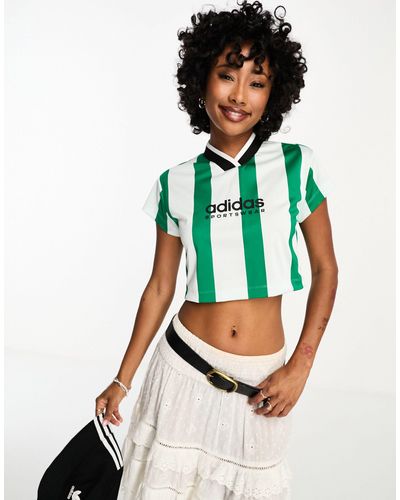 adidas Originals Adidas Football Tiro Cropped T-shirt - Green