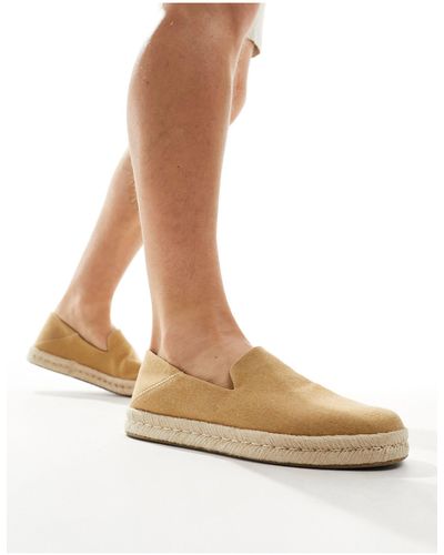 TOMS Santiago - espadrilles - marron fauve - Blanc