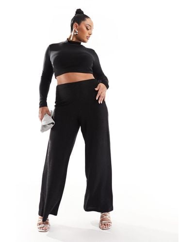 ONLY Wide Leg Trousers - Black