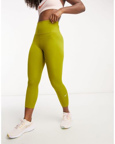 Nike One - Cropped legging - Geel