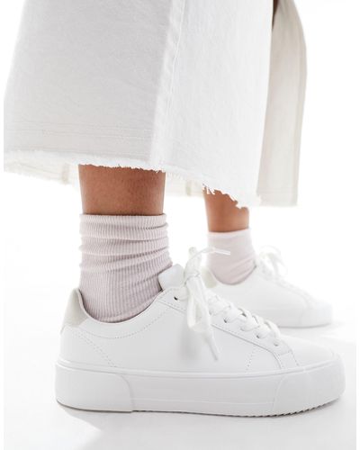 Pull&Bear Basic Sneaker - White