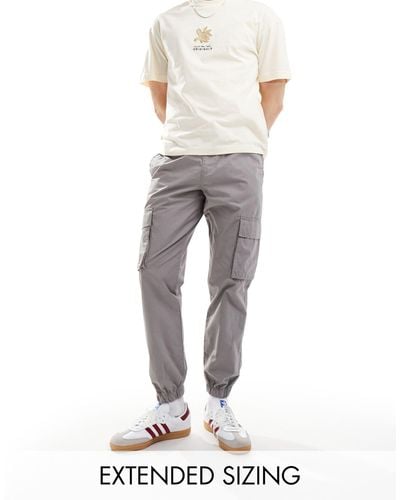 ASOS Tapered Pull On Trouser - Grey