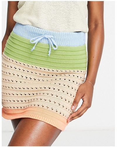 Cotton On Crochet Mini Skirt - Black