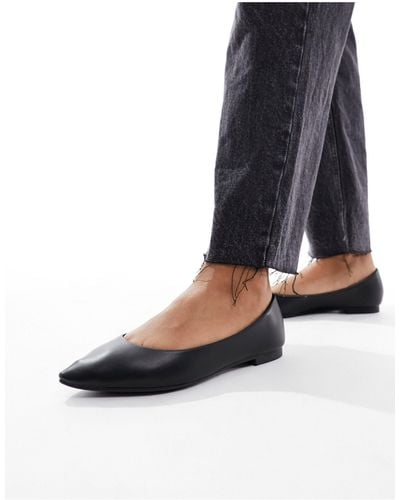 New Look Zapatos s planos con punta fina - Negro