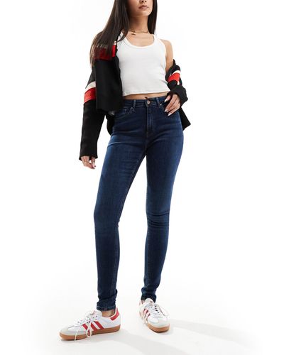 ONLY High Waist Skinny Jeans - Blue