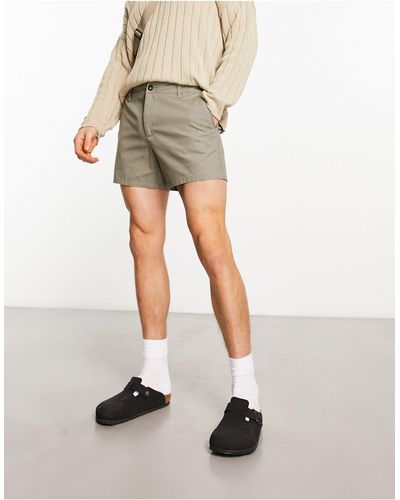 ASOS Slim Chino Shorts - Natural