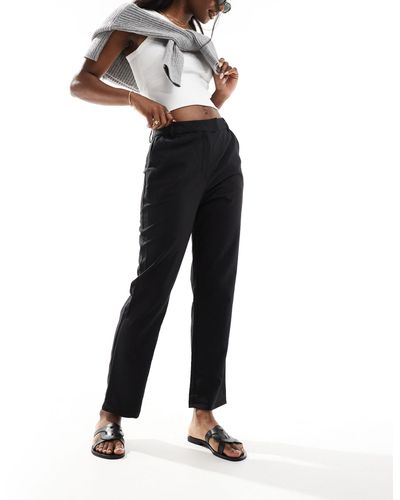 ASOS Tailored Ankle Length Trousers - Black