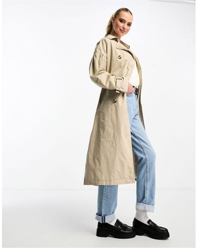 French Connection Classic Belted Mac - White