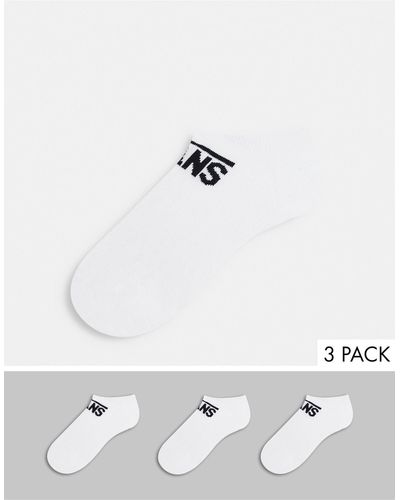 Vans 3 Pack Kick Sport Socks - White