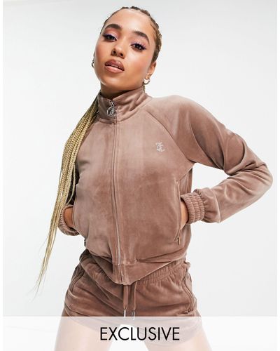 Juicy Couture X Asos Co-ord Classic Track Jacket - Brown