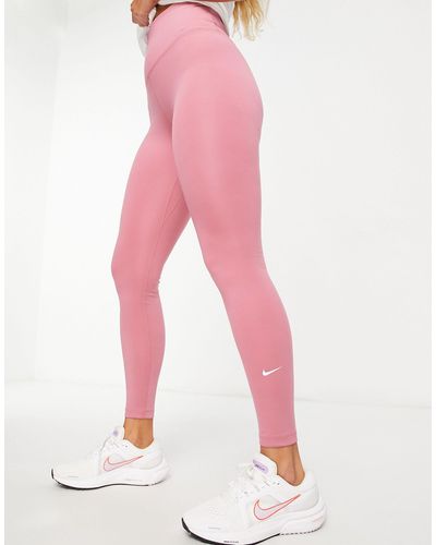 Nike One - legging taille haute en tissu dri-fit - Rose