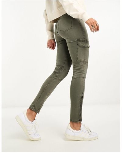 Miss Selfridge – eng geschnittene jeans - Natur