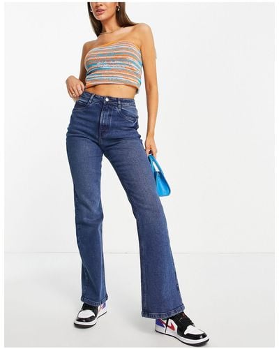 Urban Bliss Straight Flare Jeans - Blue