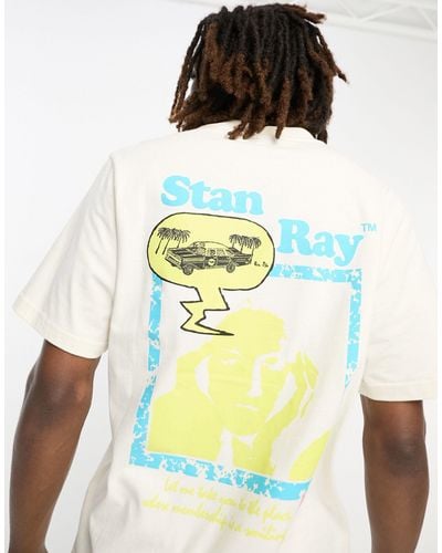 Stan Ray T-shirt à imprimé bulle - cassé - Blanc