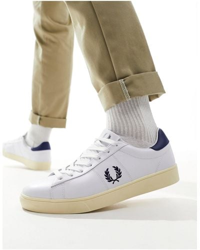 Fred Perry Spencer Leather Sneakers - Grey