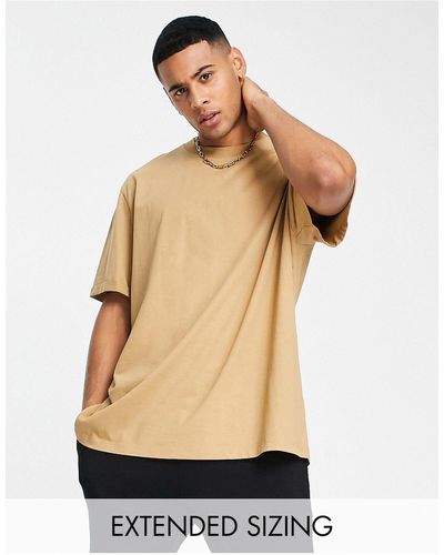ASOS T-shirt With Roll Sleeve - Multicolor