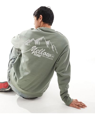 ASOS – oversize-sweatshirt - Grün