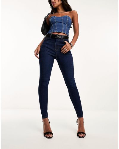 ASOS – ultimate – eng geschnittene jeans - Blau
