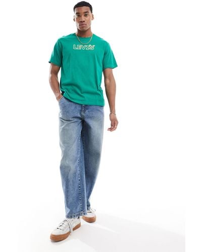 Levi's Corder Headline Logo Relaxed Fit T-shirt - Green