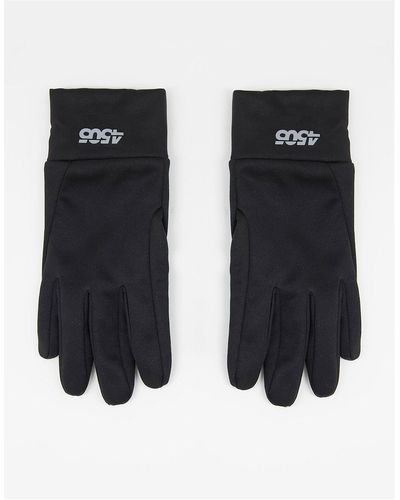 ASOS 4505 Asos Design 4505 - Hardlopen - Handschoenen Van Scuba Met Touchscreen Vingertoppen - Zwart
