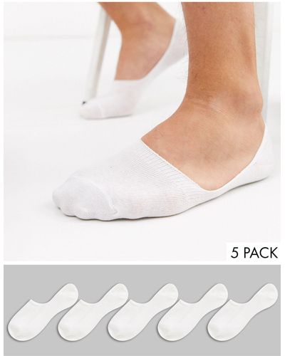 New Look Invisible Socks - White