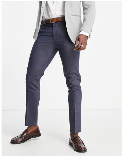 SELECTED Slim-fit Pantalon - Blauw