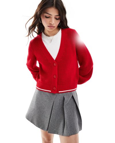 ASOS Knitted Cardigan - Red