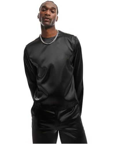 ASOS Slim Woven Suit Top - Black