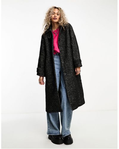 Weekday Alyssa - manteau en laine - Noir