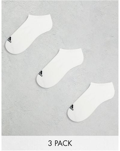 adidas Originals Adidas Training 3 Pack Trainer Socks - White