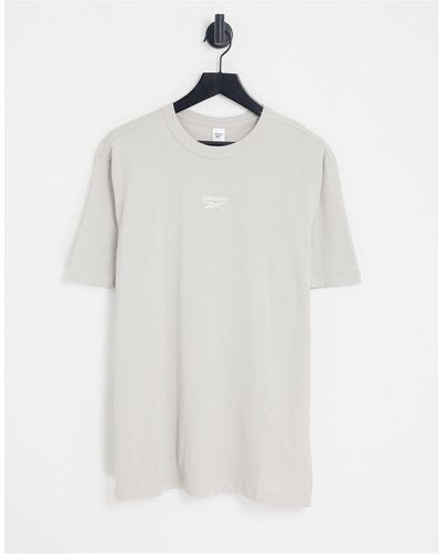 Reebok Camiseta gris - Blanco