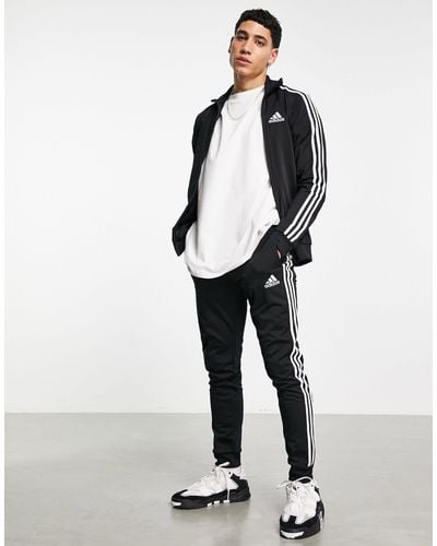 adidas Originals Adidas - Sportswear Essential - Trainingspak Met 3-stripes - Zwart