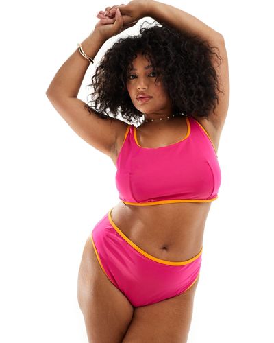 ASOS Asos design curve – bikinihose - Pink