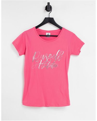 Russell Crew Neck T-shirt - Pink