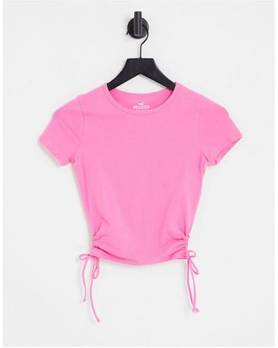 Hollister Seamless Side Cinch T-shirt - Pink