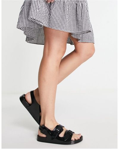 asos jelly flat sandals