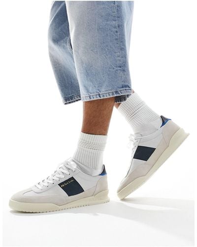 PS by Paul Smith Paul Smith Dover Suede Mix Trainer - Blue