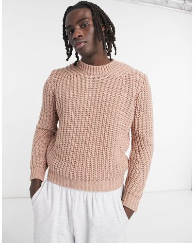 ASOS Chunky Knit Boxy Sweater - Multicolor