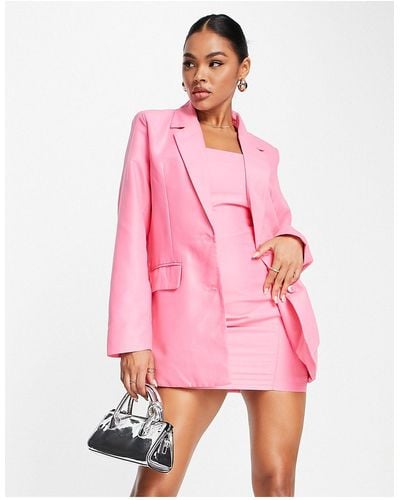 Missy Empire Oversized Blazer - Pink