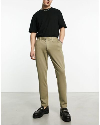 Only & Sons Slim Fit Tapered Trousers - Green