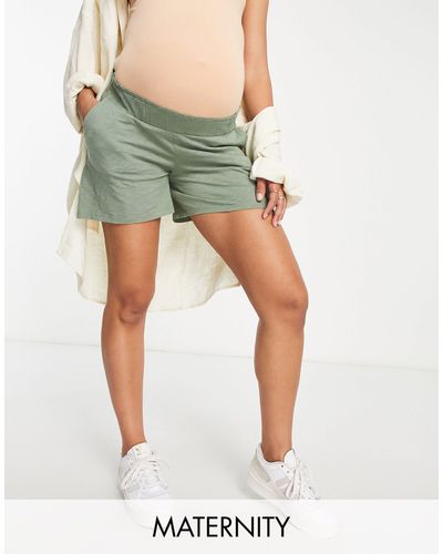 Mama.licious Mamalicious Maternity Jersey Shorts - Green
