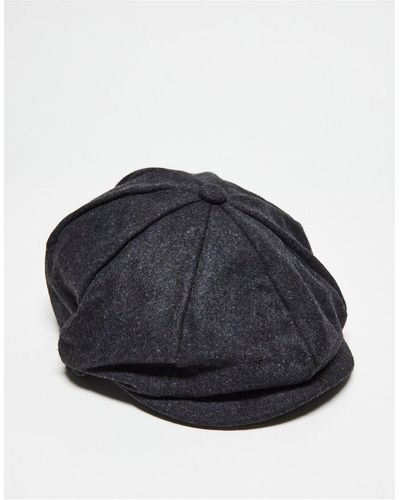 French Connection Baker Boy Hat - Blue